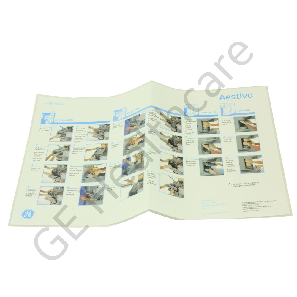 Instruction Wall Chart Aestiva English