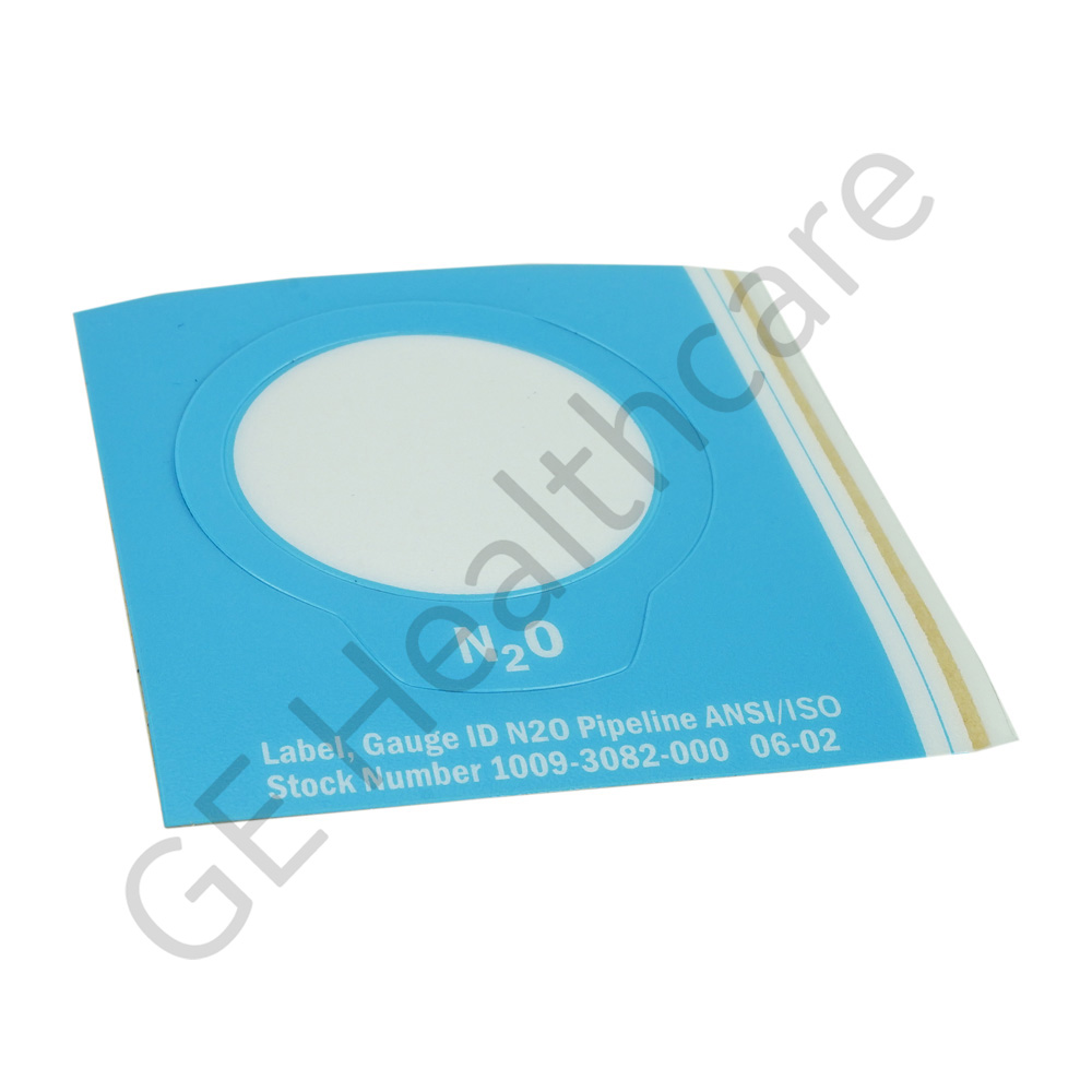 LBL GA ID BLU/WHT N2O PLINE ANSI/ISO LBL GA ID BLU/WHT N2O PLINE ANSI/ISO