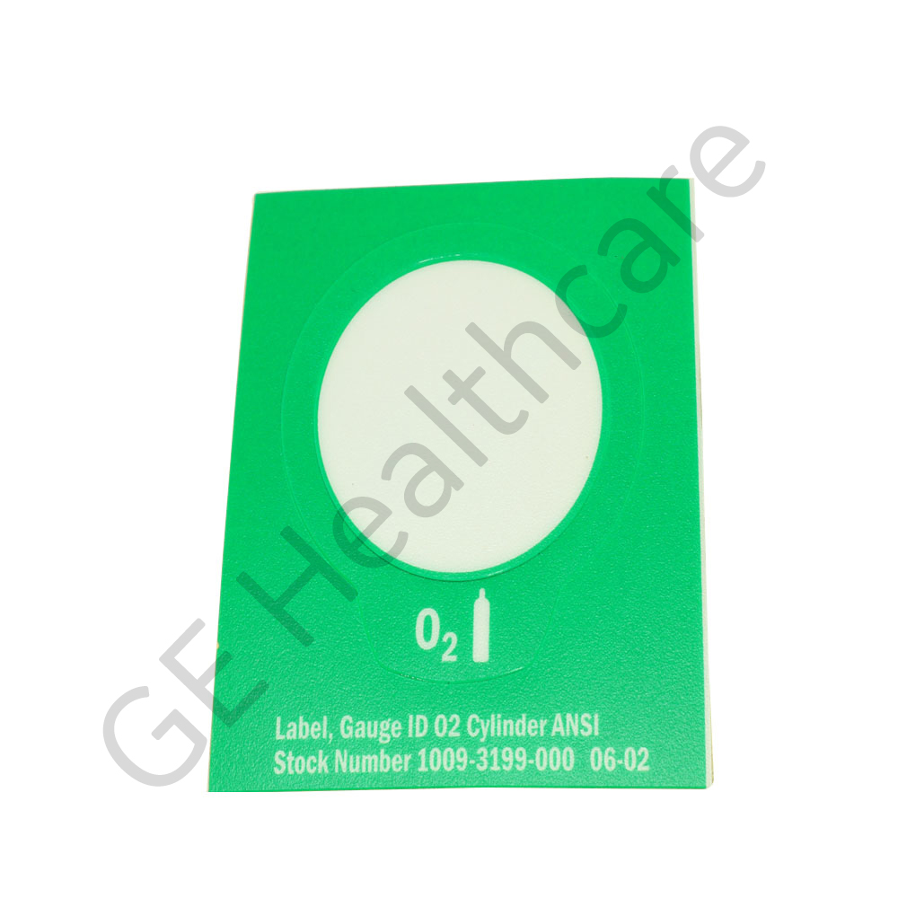 LBL GA ID GRN/WHT O2 CYL ANSI LBL GA ID GRN/WHT O2 CYL ANSI