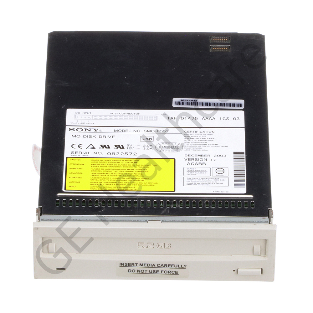Disk Drive Optical 5/14 Sony SMO-F551 Disk Drive Optical 5/14 Sony SMO-F551