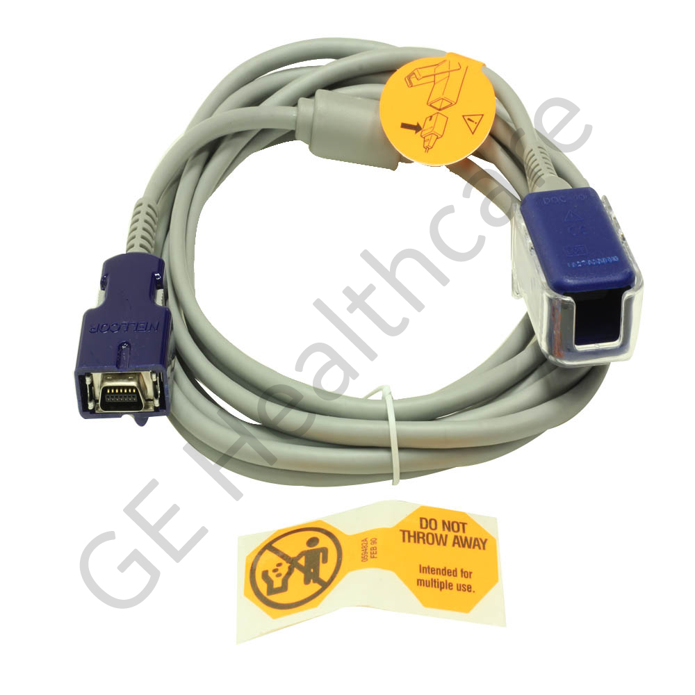 Cable adaptador NELLCOR de SPO2 - DOC10- 2, 9 m - para DINAMAP pro 1000 v2, Pro y ProCare Cable adaptador NELLCOR de SPO2 - DOC10- 2, 9 m - para DINAMAP pro 1000 v2, Pro y ProCare