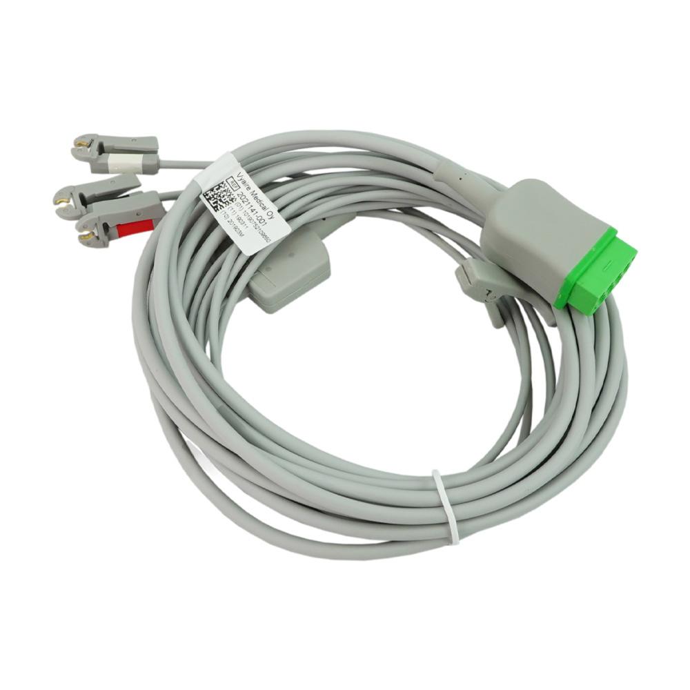 JUEGO DE CABLES ECG 3 CABLES CON GRAB AHA JUEGO DE CABLES ECG 3 CABLES CON GRAB AHA