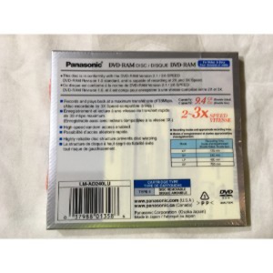CARTUCHO DE DISCO DVD-RAM 9.4 GB FORMATEADO CARTUCHO DE DISCO DVD-RAM 9.4 GB FORMATEADO