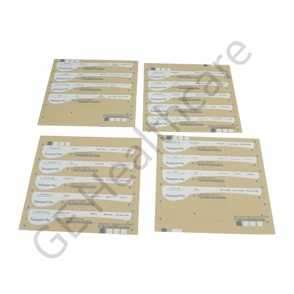 ETIQUETA FRU KIT TRANSPORTE PRO V2 DELANTERO ETIQUETA FRU KIT TRANSPORTE PRO V2 DELANTERO