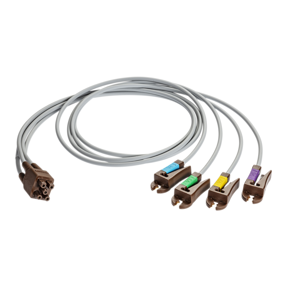 Conjunto de derivaciones de ECG, 4 vías, GARRA, AHA, 130 cm/51 pulg. Conjunto de derivaciones de ECG, 4 vías, GARRA, AHA, 130 cm/51 pulg.