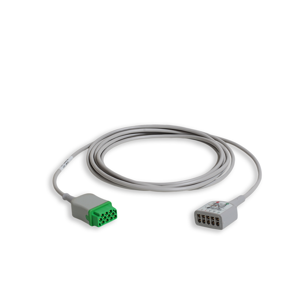 Cable troncal de ECG, 3/5 vías, AHA, 3, 6 m/12 pies Cable troncal de ECG, 3/5 vías, AHA, 3, 6 m/12 pies