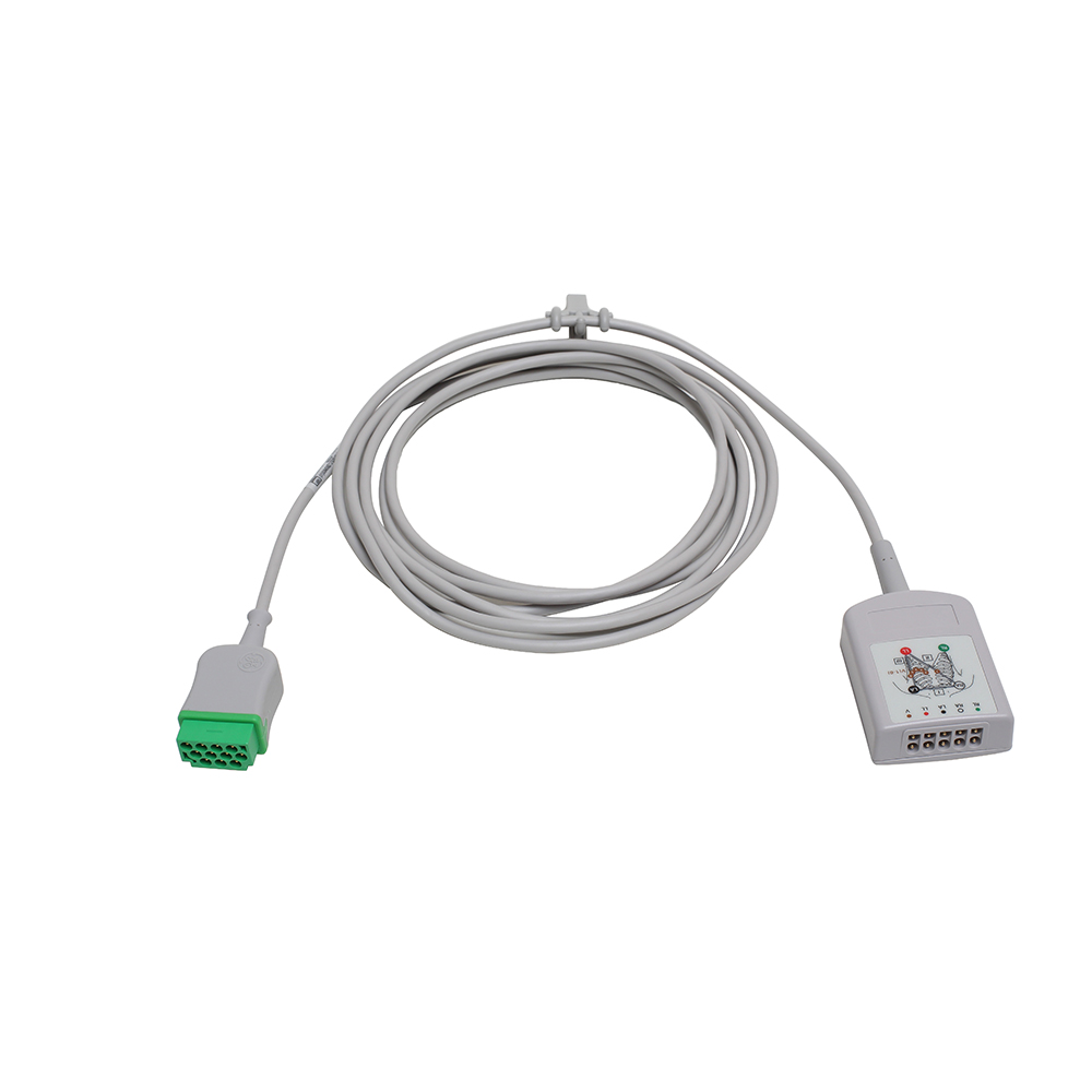 Cable troncal de ECG, 3/5 vías con filtro ESU, AHA, 3, 6 m/12 pies Cable troncal de ECG, 3/5 vías con filtro ESU, AHA, 3, 6 m/12 pies