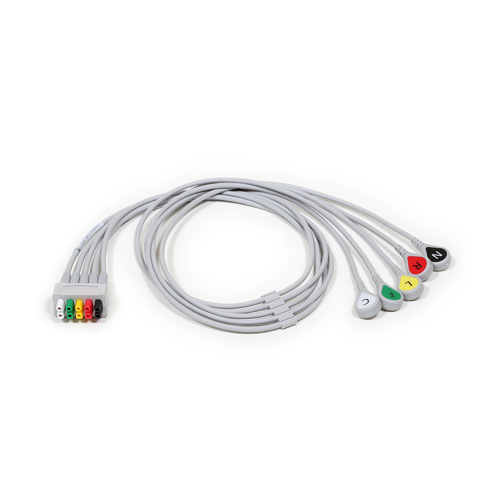 ECG Leadwire set, 5-lead, snap, IEC, 74 cm/ 29 in ECG Leadwire set, 5-lead, snap, IEC, 74 cm/ 29 in