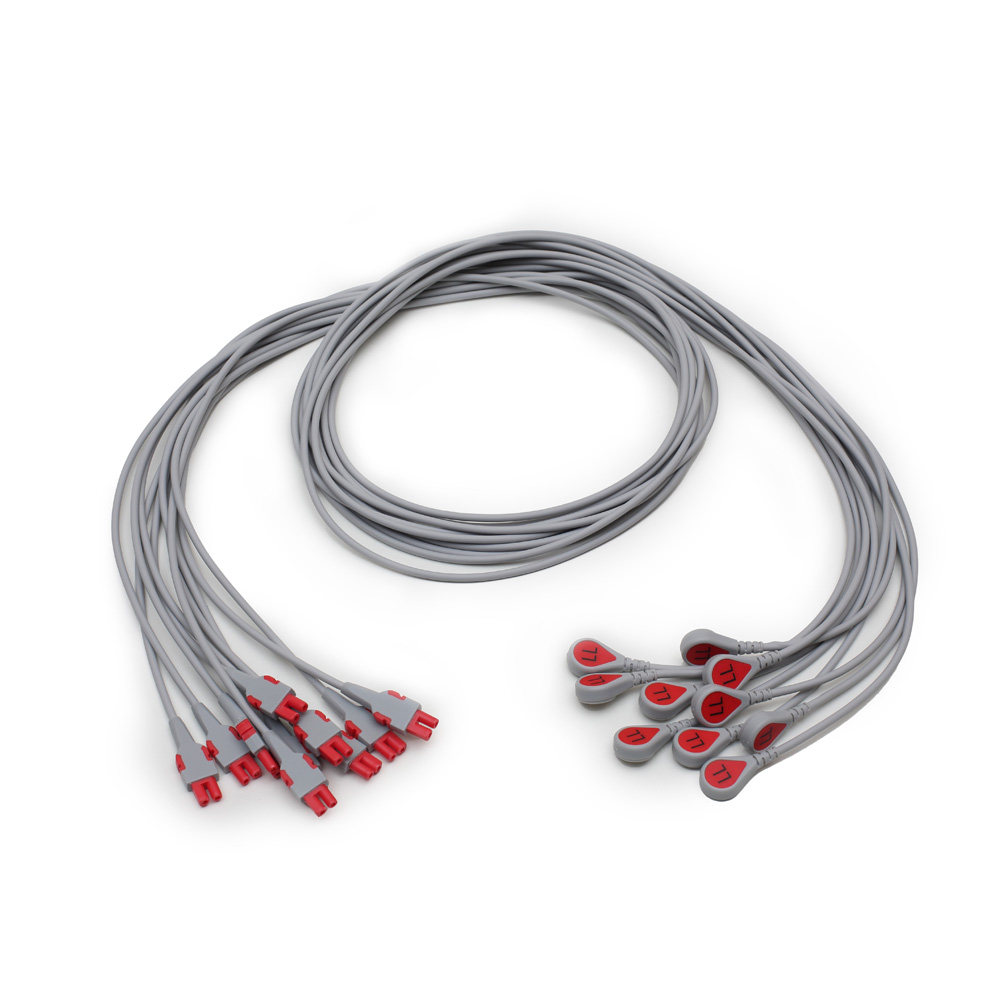 Cable de repuesto ECG, a presión, LL, AHA, 130 cm/51 pulg Cable de repuesto ECG, a presión, LL, AHA, 130 cm/51 pulg