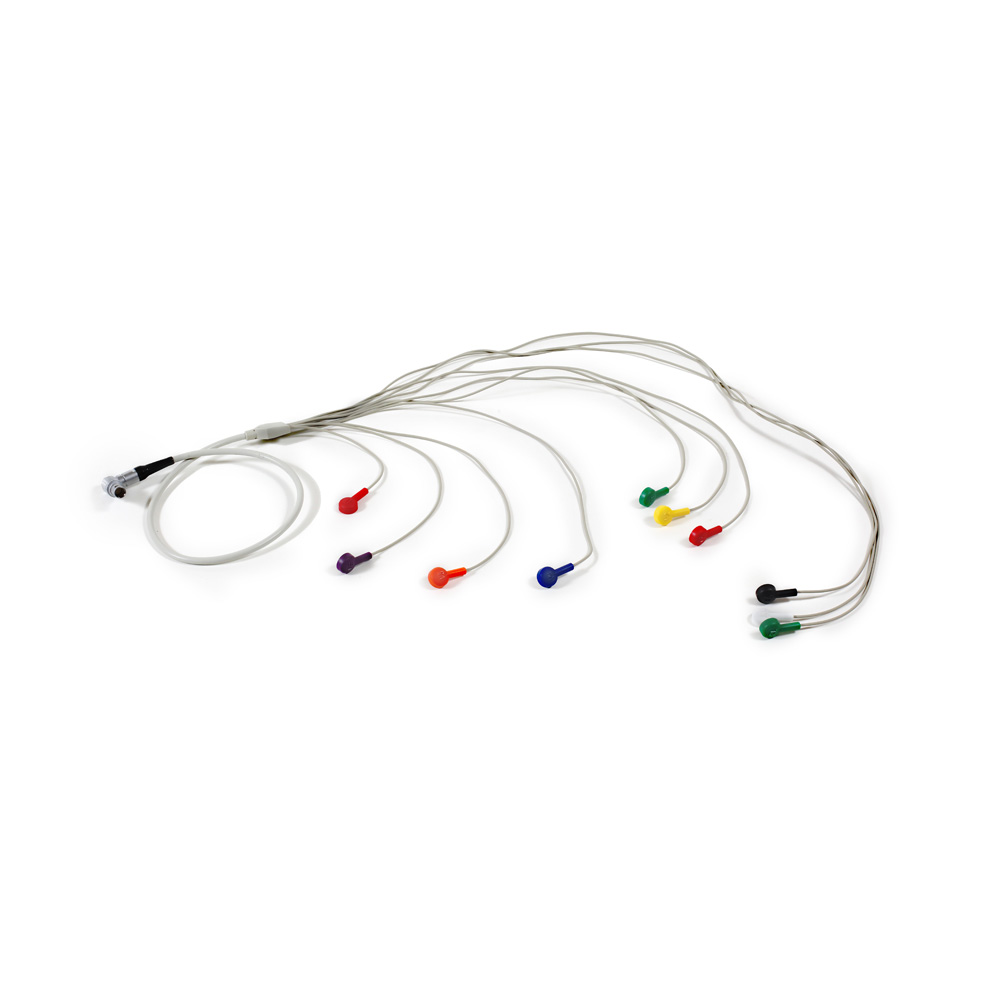 Cable ECG Holter de 12 canales, redondo, AHA, 130 cm Cable ECG Holter de 12 canales, redondo, AHA, 130 cm