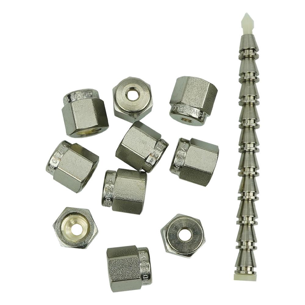 Swagelok Kit 1/8 GEPS 732901 Incl Nuts Back & Front Ferrules Swagelok Kit 1/8 GEPS 732901 Incl Nuts Back & Front Ferrules