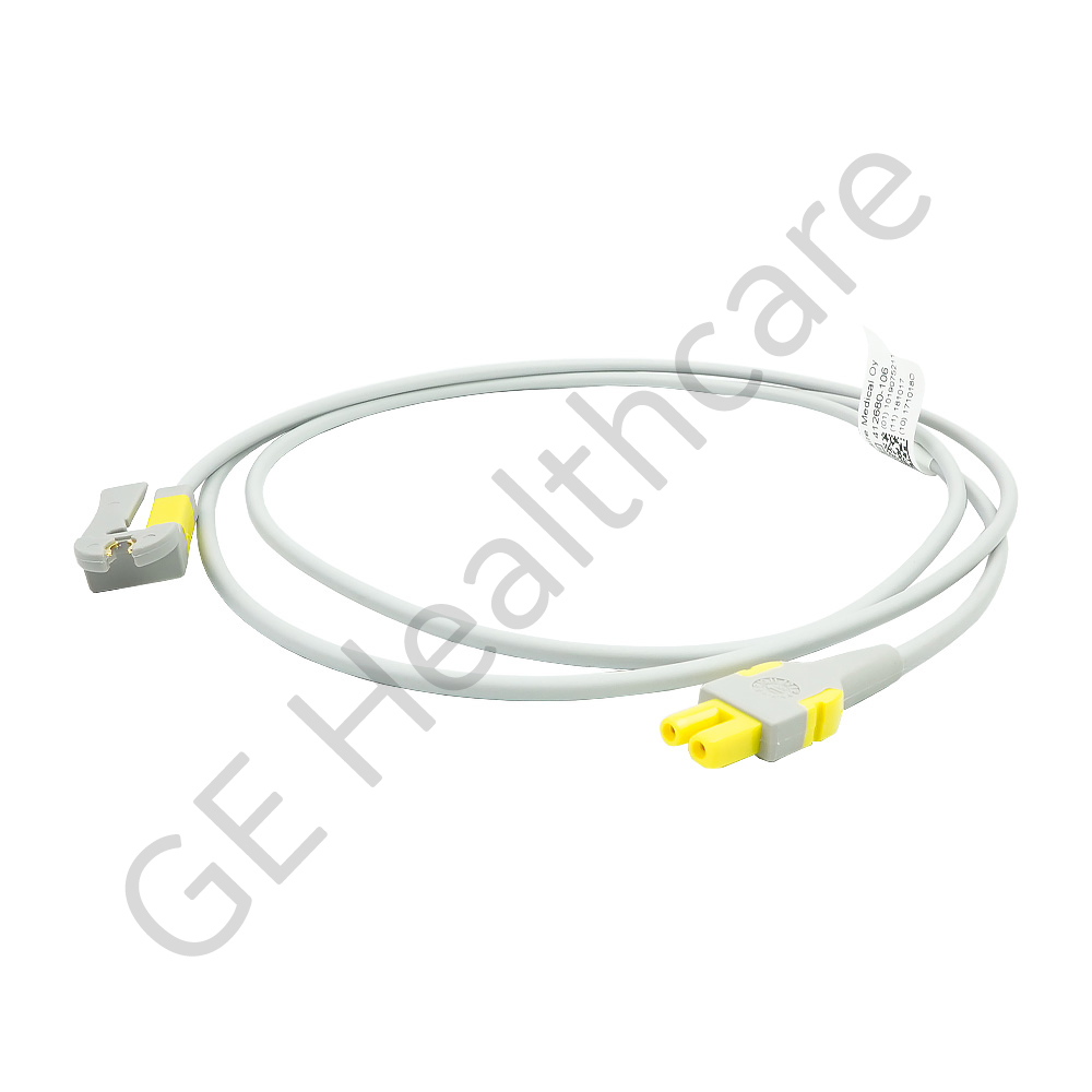 Cable de derivación, pinza, 1.3m, amarillo para europa