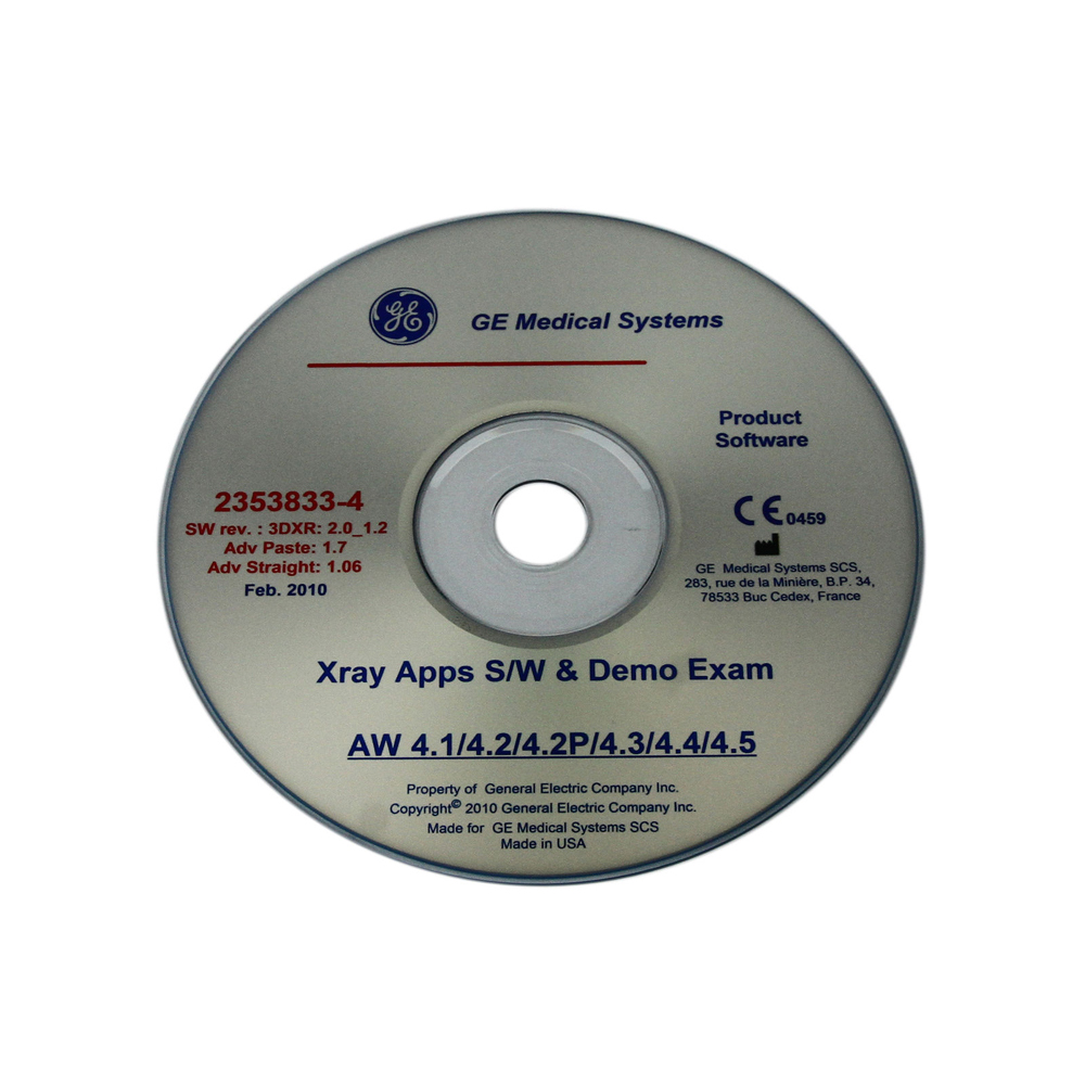 X-Ray Application Software CD-ROM X-Ray Application Software CD-ROM