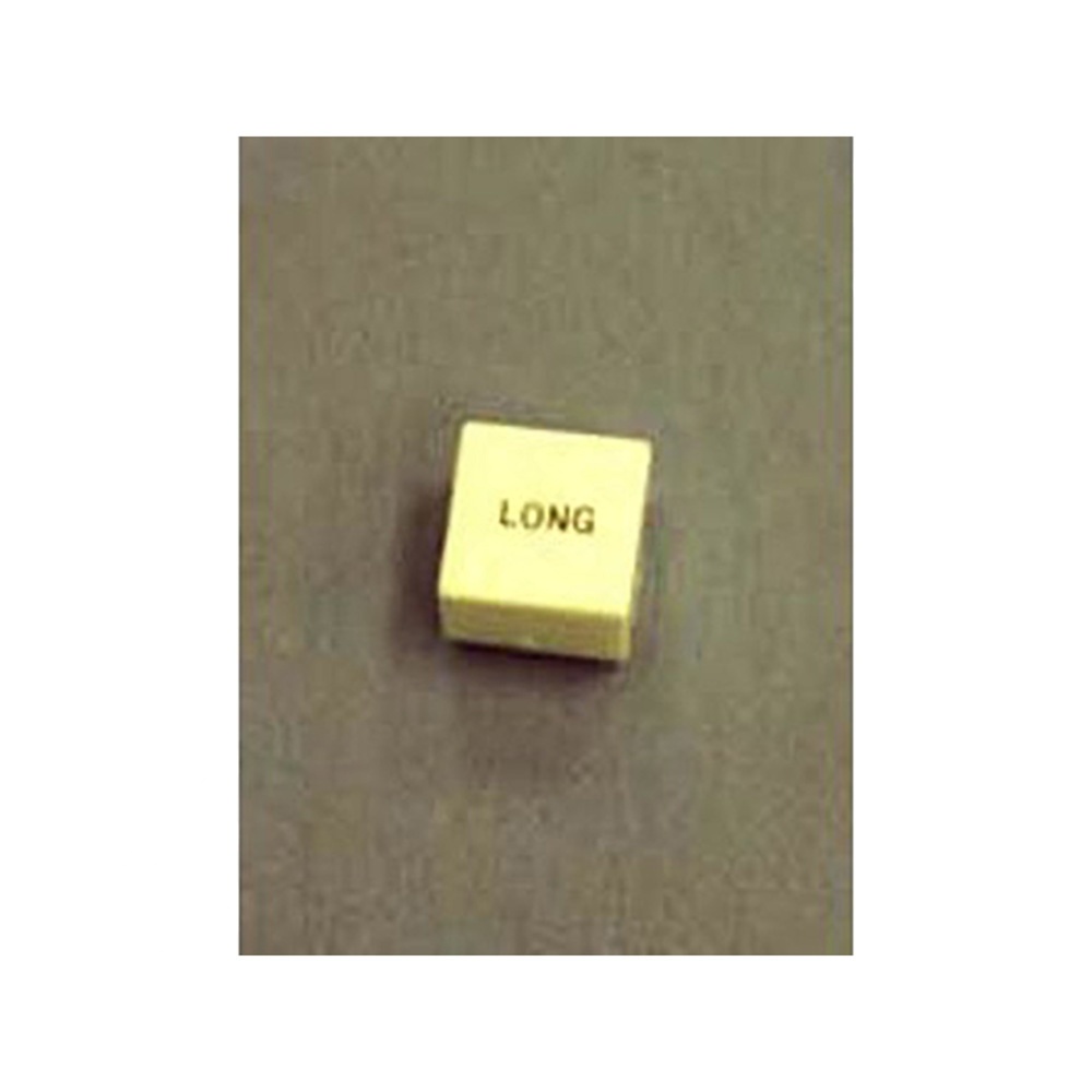 WHITE BUTTON FOR PUSHBUTTON SWITCH. CONSISTS OF BASE, DIFFUSER AND CAP WITH ~LONG.~ LEGEND MARKED IN BLACK. CONSISTS OF BASE, DIFFUSER AND CAP W ITH ~LONG.~ LEGEND IN BLACK. (DWG RE V 9/91, JFK). WHITE BUTTON FOR PUSHBUTTON SWITCH. CONSISTS OF BASE, DIFFUSER AND CAP WITH ~LONG.~ LEGEND MARKED IN BLACK. CONSISTS OF BASE, DIFFUSER AND CAP W ITH ~LONG.~ LEGEND IN BLACK. (DWG RE V 9/91, JFK).