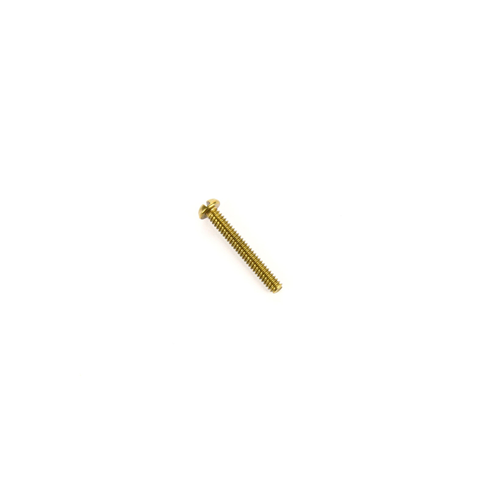 Slotted Round Head Brass Machine Screw 6-32 x 1 Slotted Round Head Brass Machine Screw 6-32 x 1