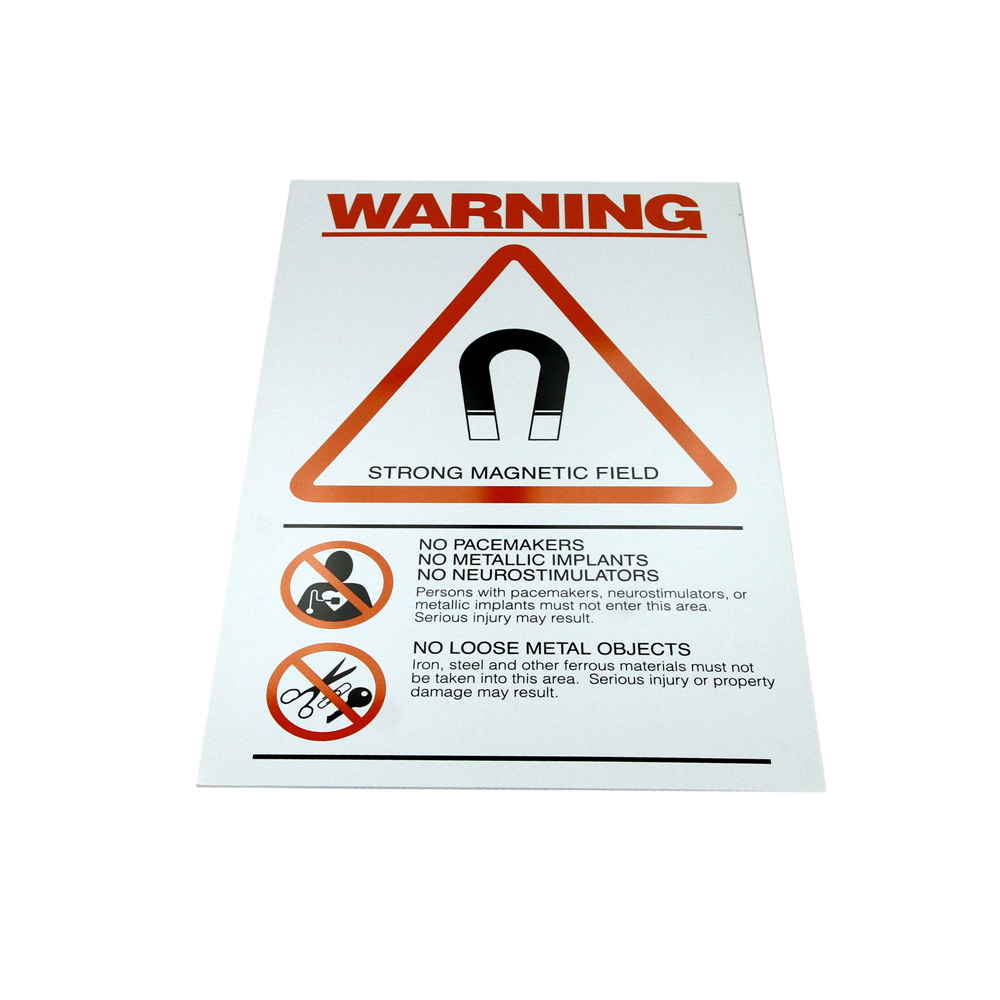 Security Zone Warning Sign - Strong Magnetic Field Security Zone Warning Sign - Strong Magnetic Field