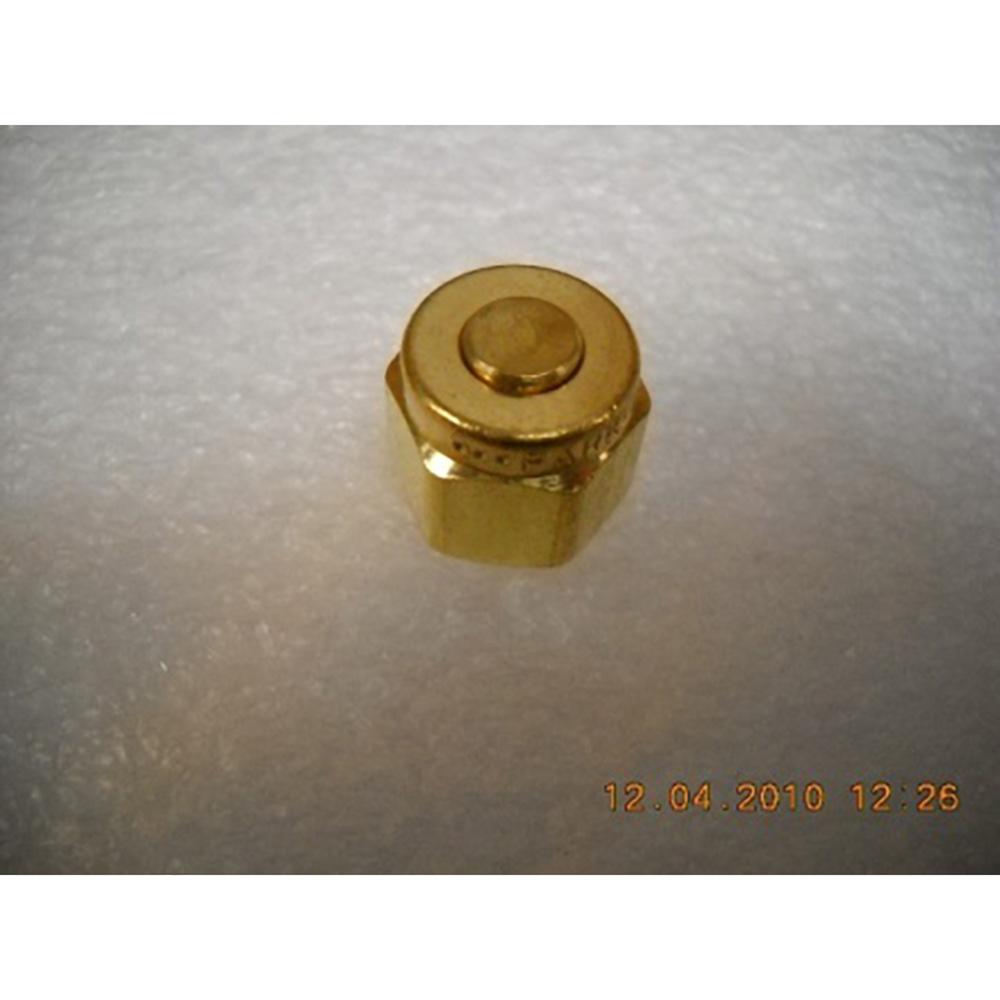 Plug 0.25 OD Tube Fitting Brass Swagelok Cat #B-400-P Plug 0.25 OD Tube Fitting Brass Swagelok Cat #B-400-P