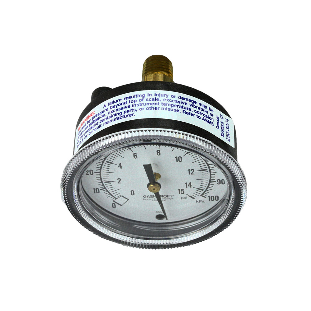 Gauge 0-15 PSI/kPa 2.50 Pressure Gauge 0-15 PSI/kPa 2.50 Pressure
