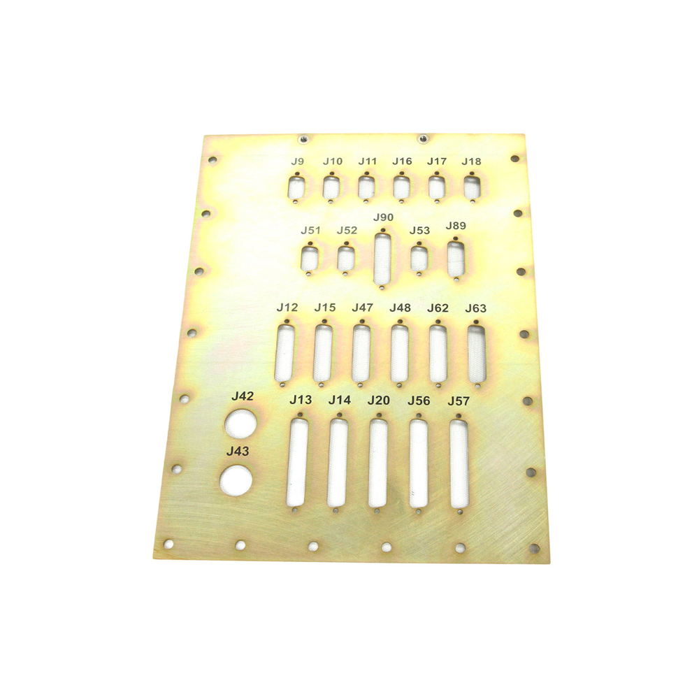 SUB-D CABLE CONNECTION FILTER PLATE SUB-D CABLE CONNECTION FILTER PLATE