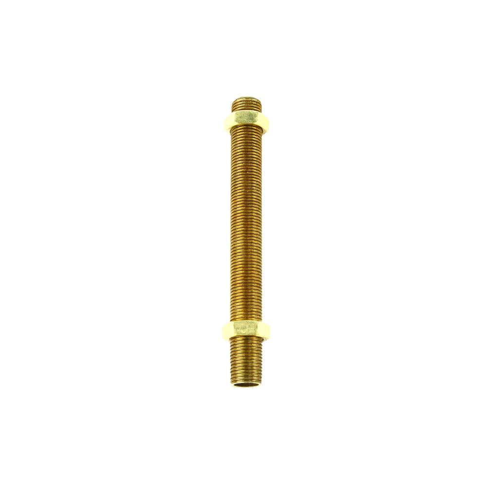 THREADED BRASS WAVEGUIDE TUBE W/NUTS THREADED BRASS WAVEGUIDE TUBE W/NUTS