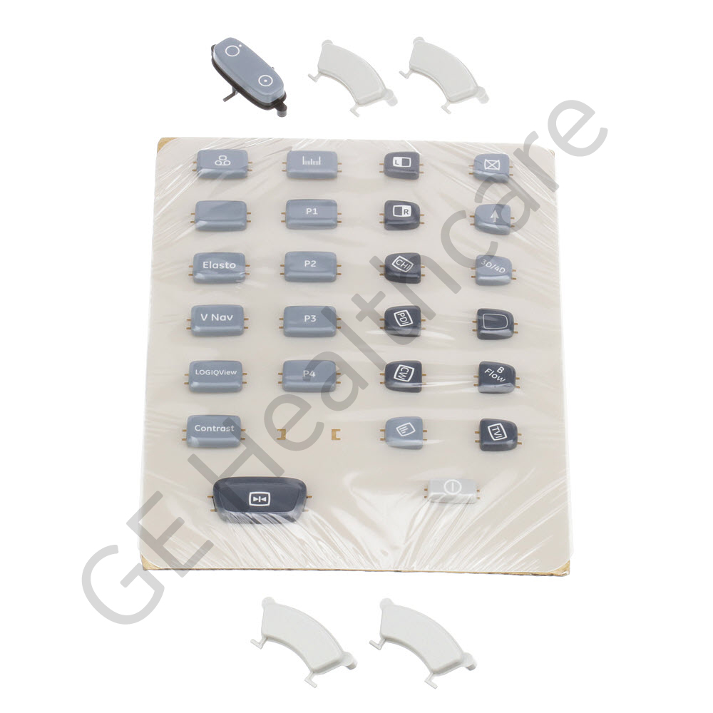 Button Cap Kit LOGIQ E9 with Bflow - Improved plastic Button Cap Kit LOGIQ E9 with Bflow - Improved plastic