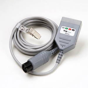 Cable de cuatro electrodos de ECG, de bajo ruido, de 10 pies de largo, color: blanco, verde, rojo, Negro
