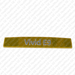 Placa de identificación Vivid E9, Dorado, Panel OP superior