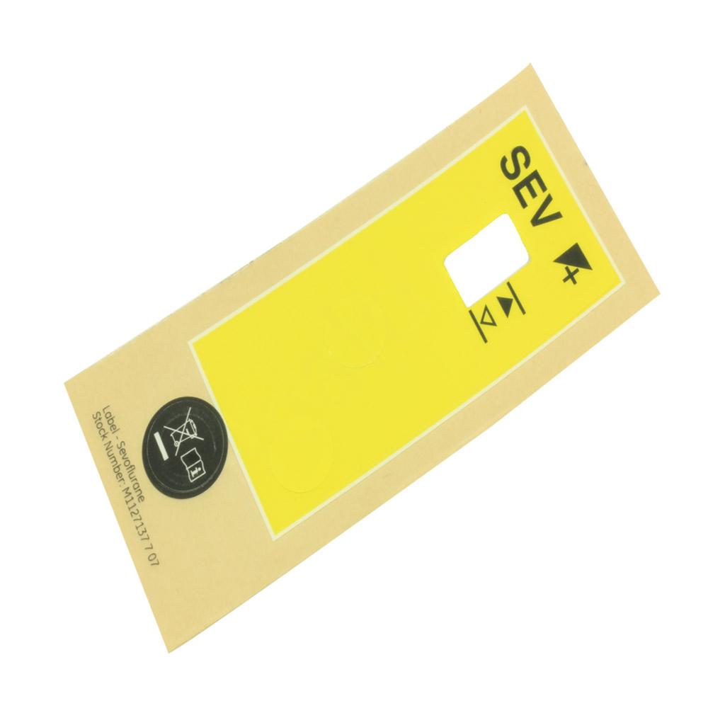 CALCOMONIA, ETIQUETA DE SEVOFLURANO CON ÍCONO CALCOMONIA, ETIQUETA DE SEVOFLURANO CON ÍCONO