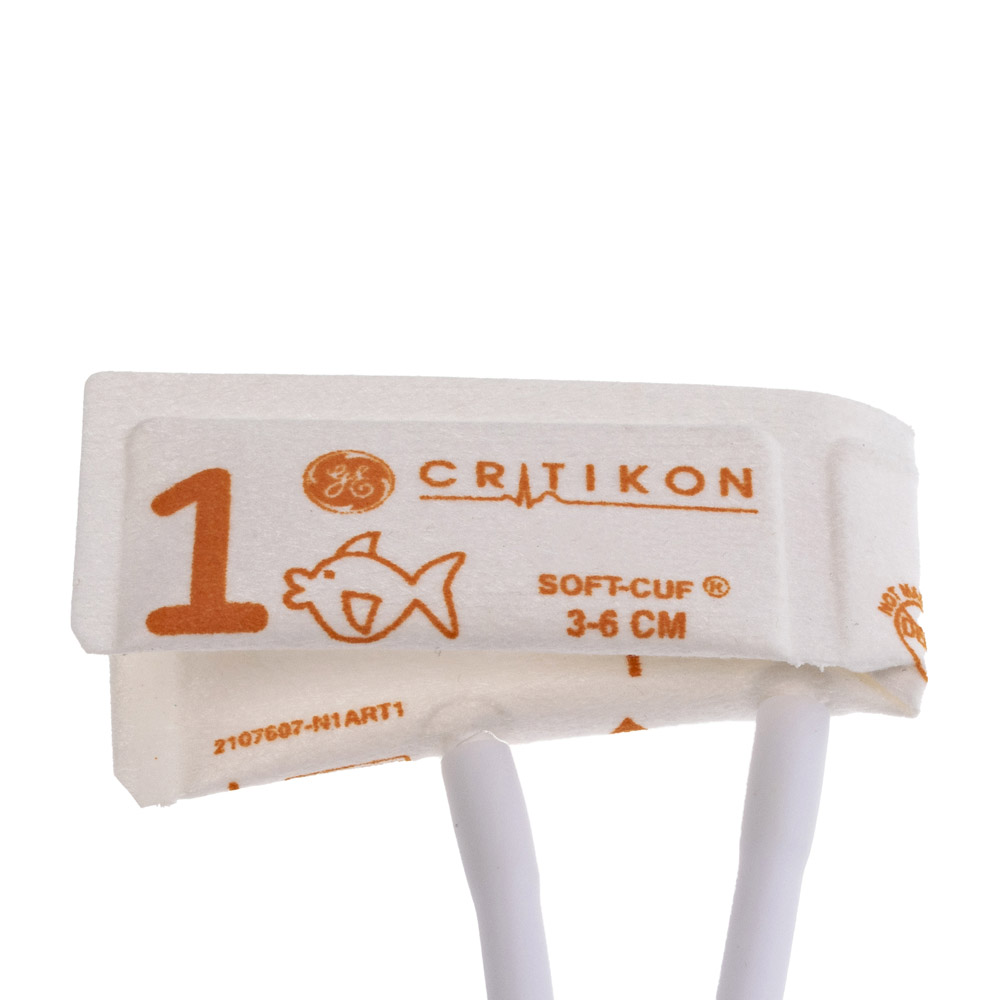 Soft-cuf, Neonatal#1, 2 TB, Orange / White  (BX/20)