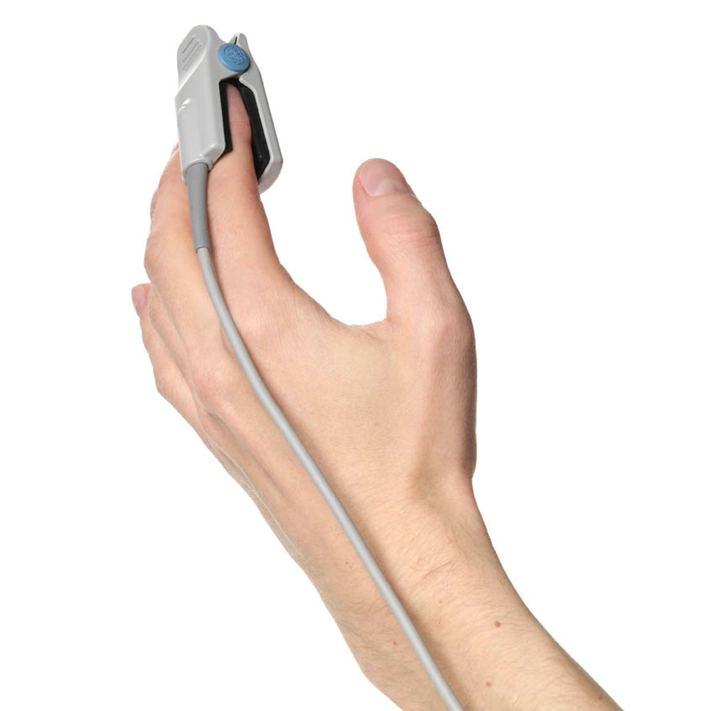 TruSignal™ SpO₂ Adult Finger Sensor, 1 m, Reusable